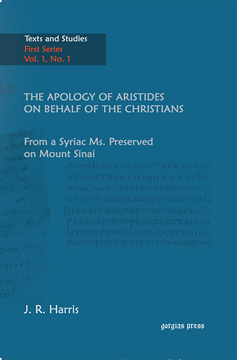 Picture of The Apology of Aristides on behalf of the Christians