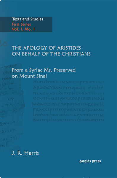Picture of The Apology of Aristides on behalf of the Christians