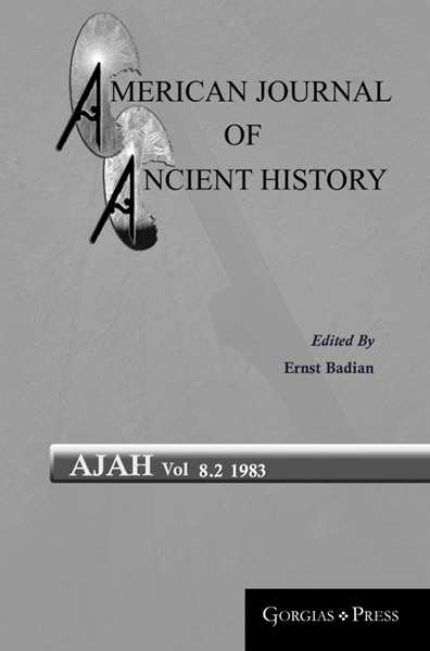 Picture of American Journal of Ancient History 8.2