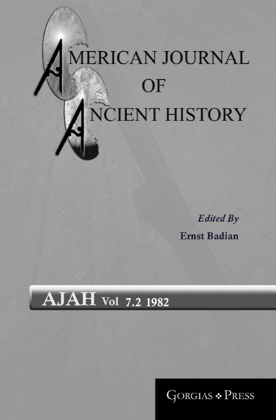 Picture of American Journal of Ancient History 7.2